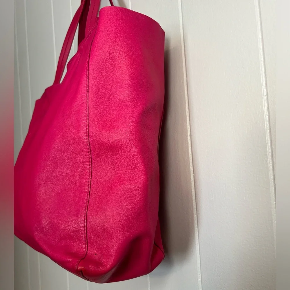 CELINE Horizontalkava Tote‎ Bag Pink Leather 100% authentic